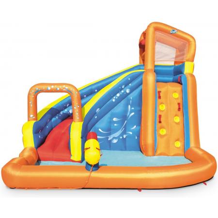 Opblaasbaar speelkasteel – Villandry - Opblaasbare waterglijbaan, springkussen voor kinderen, 3,65 x 3,2 x 2,7 m